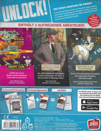 Unlock! &ndash; Heroic Adventures Rückseite