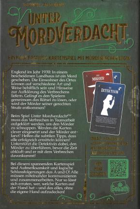 Unter Mordverdacht Rückseite