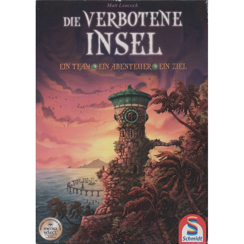 Die verbotene Insel Cover des Brettspiels 'Die verbotene Insel'