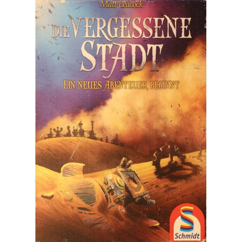 Die vergessene Stadt Cover des Brettspiels 'Die vergessene Stadt'